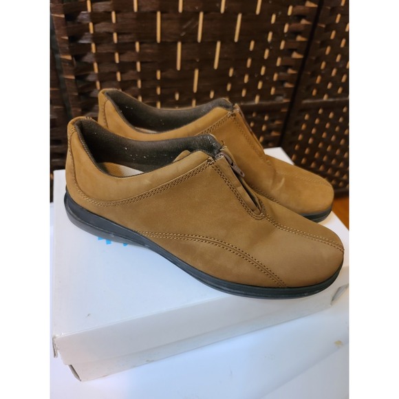 Earth Spirit Shoes Womens 9 Peni Slip On‎ Brown Leather Round Toe Low Comfort - Picture 3 of 11